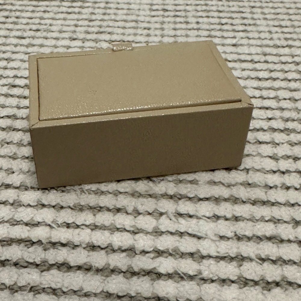 Burberry Nova Check Cufflinks with Box Round Shape